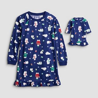 Girls 4-16 Jammies For Your Families® Mix & Match Nightgown & Matching Doll Gown