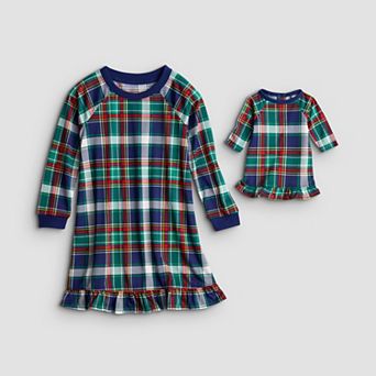 Toddler Girl Jammies For Your Families® Mix & Match Nightgown & Matching Doll Gown