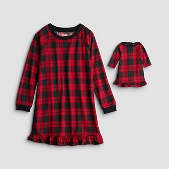 Toddler Girl Jammies For Your Families® Mix & Match Nightgown & Matching Doll Gown