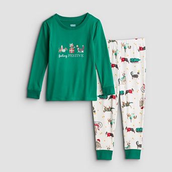 Toddler Jammies For Your Families® Mix & Match Long Sleeve Pajama Top and Pajama Bottoms Set