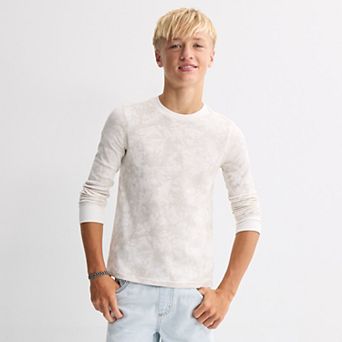 Boys 8-20 Sonoma Goods For Life® Supersoft Waffle Crew in Regular & Husky