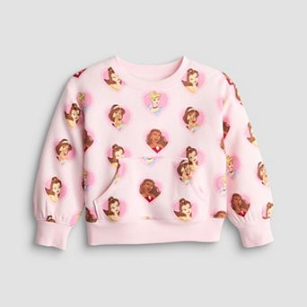 Toddler & Girls 4-12 Jumping Beans® Disney's Princesses Sensory Adaptive Crewneck Sweatshirt