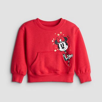 Toddler & Girls 4-12 Jumping Beans® Disney's Minnie Mouse Physical Adaptive Kanga Pocket Crewneck Sweatshirt