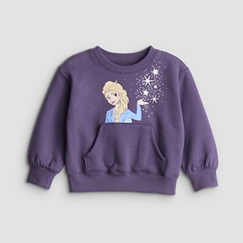 Toddler & Girls 4-12 Jumping Beans® Disney's Frozen Elsa Physical Adaptive Kanga Pocket Crewneck Sweatshirt