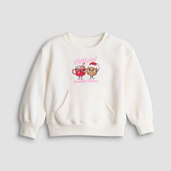 Toddler & Girls 4-12 Jumping Beans® Official Cookie Tester Adaptive Kanga Pocket Crewneck Sweatshirt