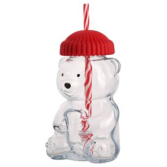 Retroware by Home Essentials Teddy Bear Beanie Sipper with Straw