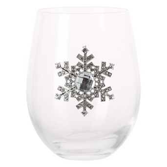 Retroware by Home Essentials Holiday Brooch Cocktail Glass