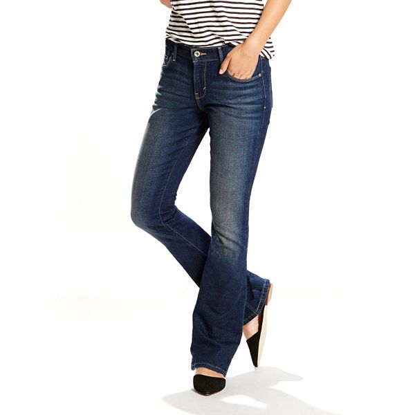 4S to 16M New Women's LEVI'S 515 Boot Cut Black Denim Jeans 
