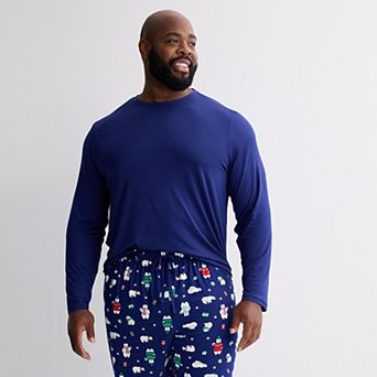 Big & Tall Jammies For Your Families® Navy Pajama Top