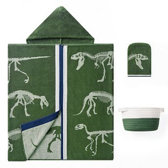 Caro Home Hooded Towel & Wash Mitt 3 pc Set