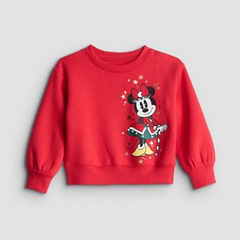 Baby & Toddler Girl Disney / Jumping Beans® Minnie Mouse Graphic Fleece Crew Sweatshirt