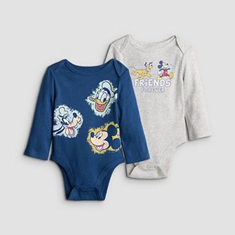 Baby Boy Jumping Beans® Disney's Mickey Mouse 2-Pack Bodysuit Set