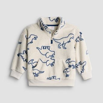 Baby & Toddler Boy Jumping Beans® Cozy Fleece Zip Pullover Sweater