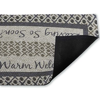 Stupell Home Decor Entryway Message with Pattern Door Mat