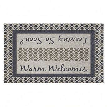 Stupell Home Decor Entryway Message with Pattern Doormat