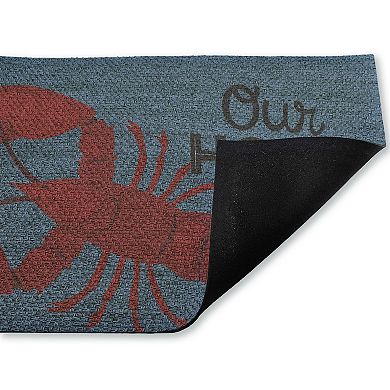 Stupell Home Decor Our Home Lobster & Stripes Door Mat