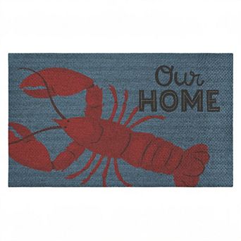 Stupell Home Decor Our Home Lobster & Stripes Doormat