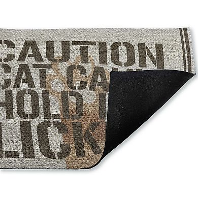 Stupell Home Decor Pet Can't Hold Licker Doormat