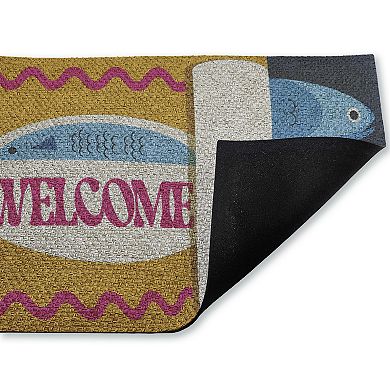 Stupell Home Decor Welcome Tuna Can Door Mat