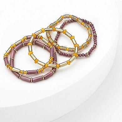 Emberly Simulated Gemstone 5-Piece Beaded Bracelet Set