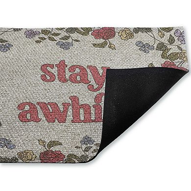Stupell Home Decor Inviting Florals Doormat