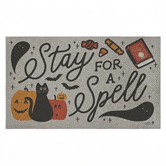 Stupell Home Decor Stay for a Spell Spooky Welcome Doormat