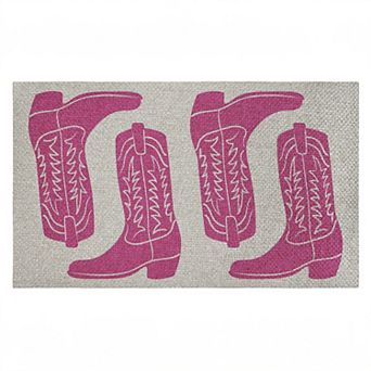 Stupell Home Decor Cowboy Boots Theme Welcome Mat