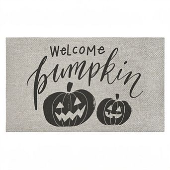 Stupell Home Decor Welcome Pumpkin Minimal Doormat