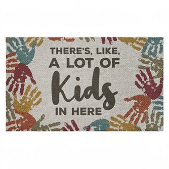 Stupell Home Decor A Lot Of Kids Funny Handprints Doormat