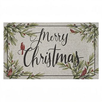 Stupell Home Decor Merry Christmas Cardinals Doormat