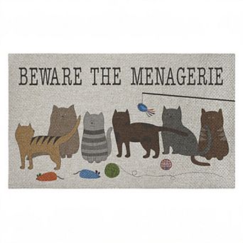 Stupell Home Decor Beware The Menagerie Doormat