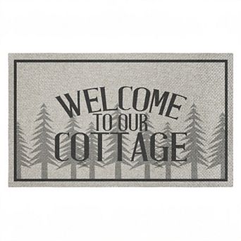 Stupell Home Decor Welcome To Our Cottage Trees Doormat