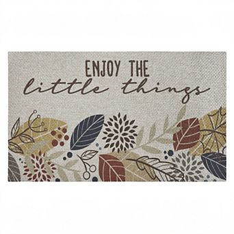 Stupell Home Decor Enjoy Little Things with Leaves Doormat