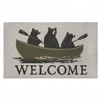 Stupell Home Decor Welcome Rowing Bears Doormat