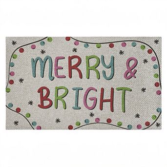 Stupell Home Decor Merry & Bright Ornament Border Doormat