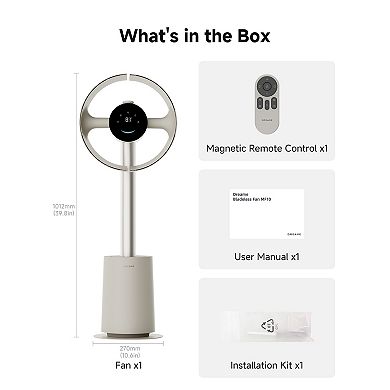 Dreame MF10 Bladeless Tower Fan Beige