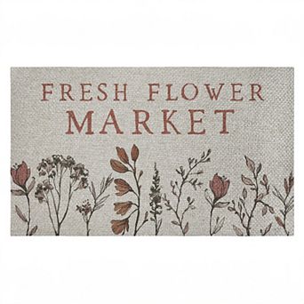 Stupell Home Decor Fresh Flower Market Blooms Doormat
