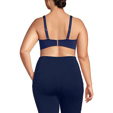 Plus Size Lands' End Tugless QuickDry High Rise 7-inch Bike Shorts