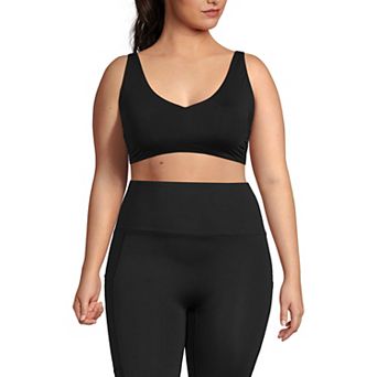 Plus Size Lands' End Tugless QuickDry High Rise 7-inch Bike Shorts