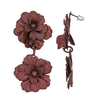 Emberly Flower Linear Earrings