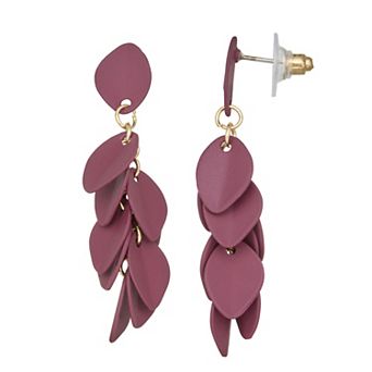 Emberly Waterfall Petal Drop Earrings