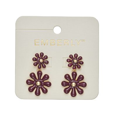 Emberly Flower Drop Earrings