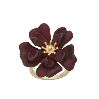 Emberly Flower Statement Ring