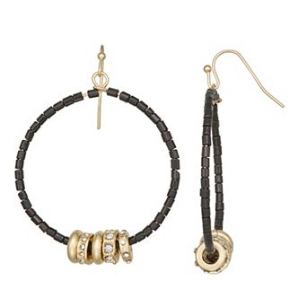Emberly Gold-Tone Hoop Earrings