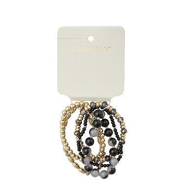 Emberly 5-Piece Beaded Bracelet Set