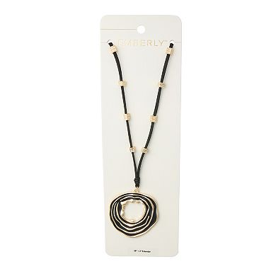 Emberly Cord Long Pendant Necklace