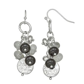Emberly Beaded Cluster Earrings