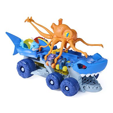 Monster Jam Mini Jams Megalodon Barnacle Blaster Ship Playset
