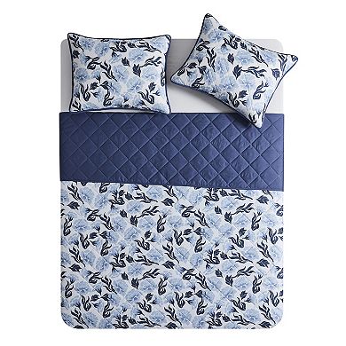 VCNY Home Floral Microfiber Quilt Set