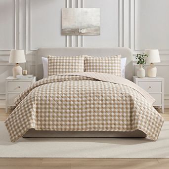 VCNY Home Floral Microfiber Quilt Set